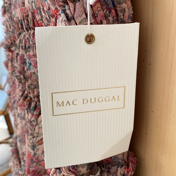 💕HOST PICK💕 NWT Mac Duggal Floral Short Sleeve Dress - Size 10 - Picture 3 of 8